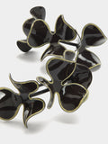 Aros Con Flores Esmaltadas