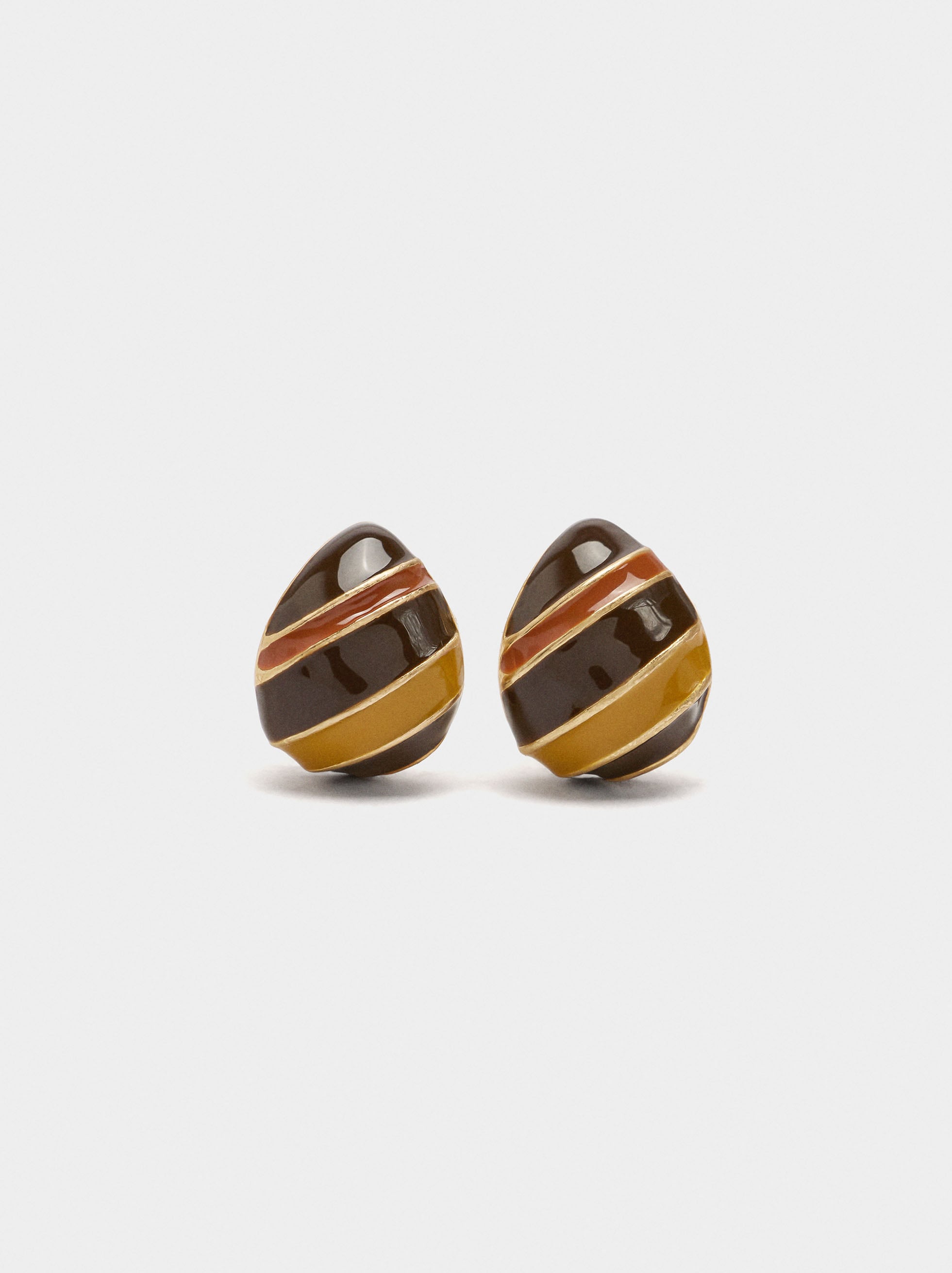 Pendientes Multicolor Con Esmalte