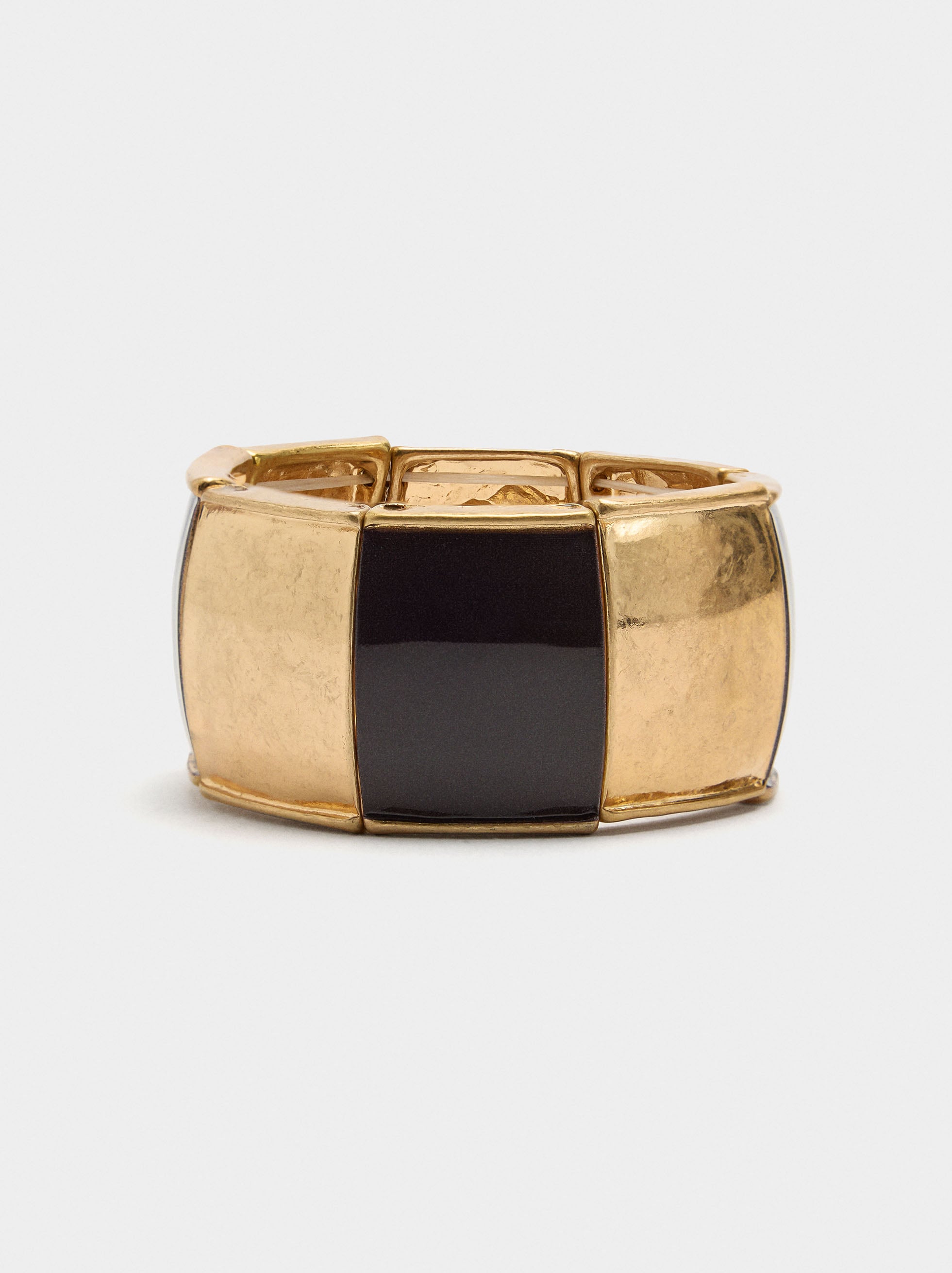 Pulsera Elástica Rectángulos Con Esmalte