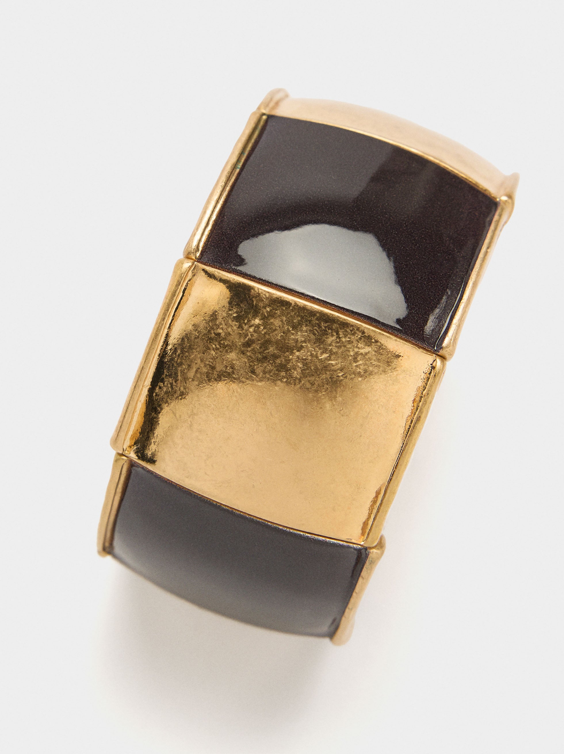 Pulsera Elástica Rectángulos Con Esmalte