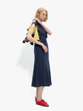 Vestido Midi Con Drapeado
