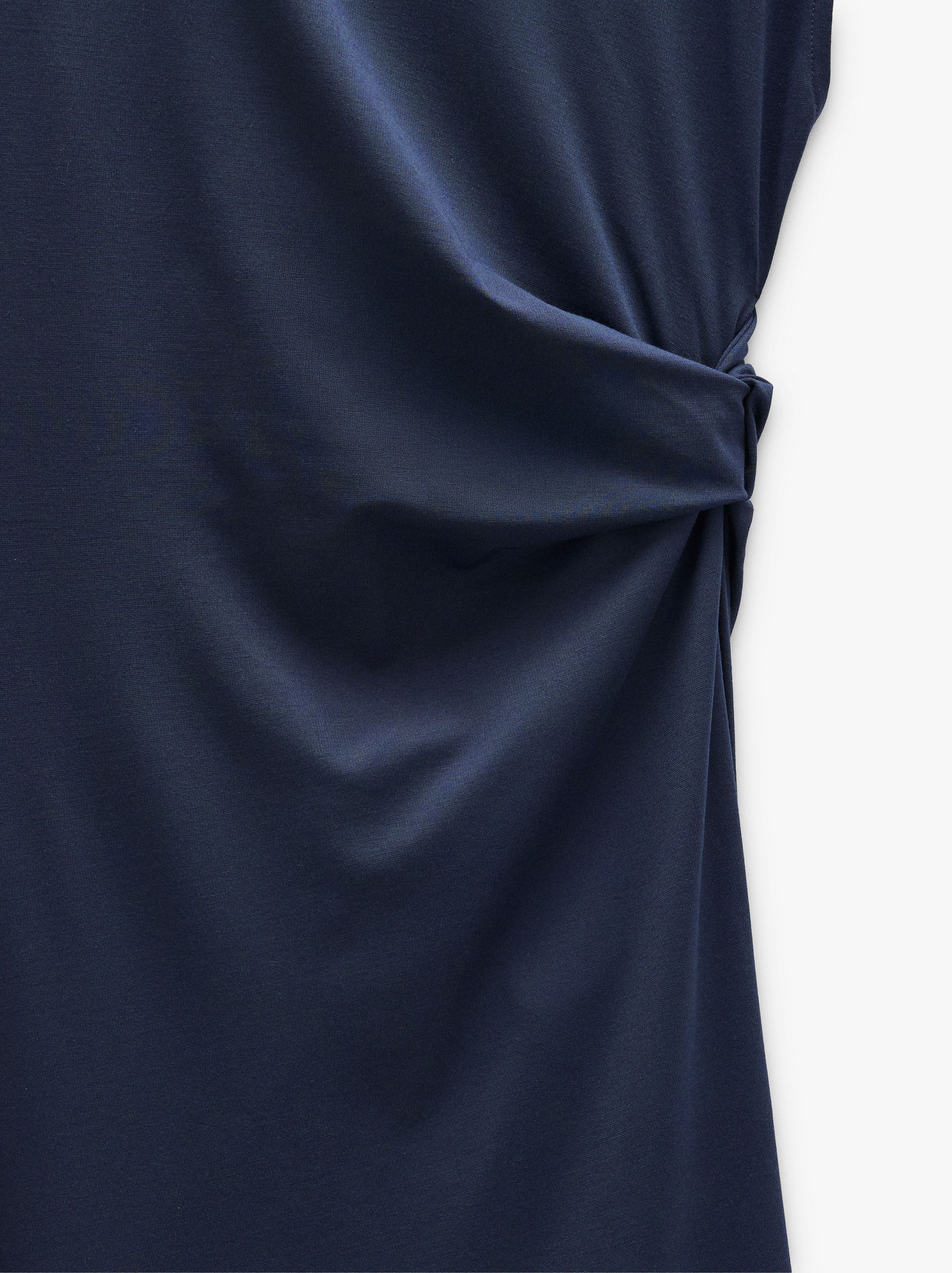 Vestido Midi Con Drapeado