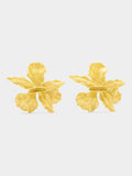 Pendientes Maxi Flor Con Esmalte