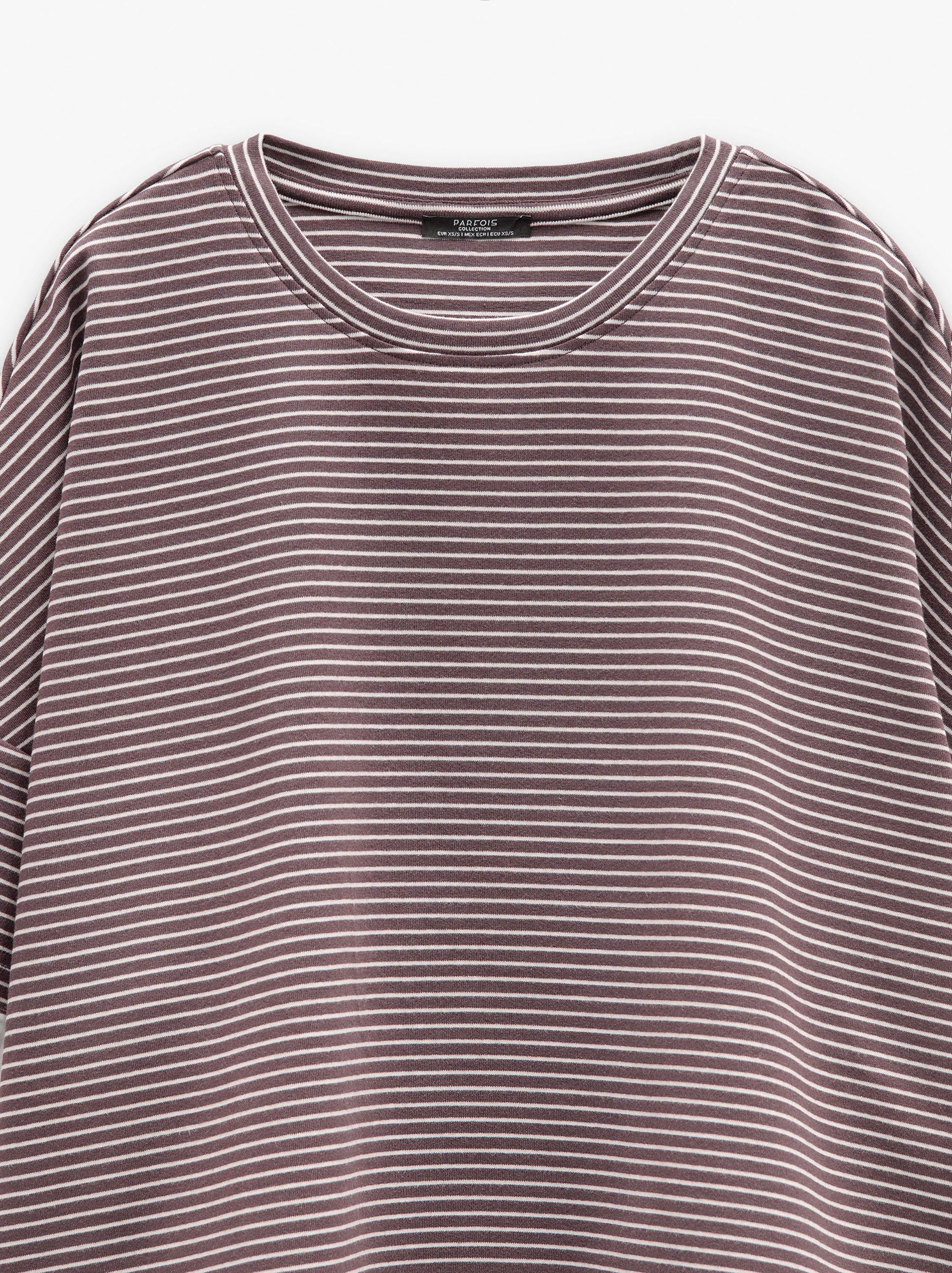 Camiseta De Algodón Con Rayas