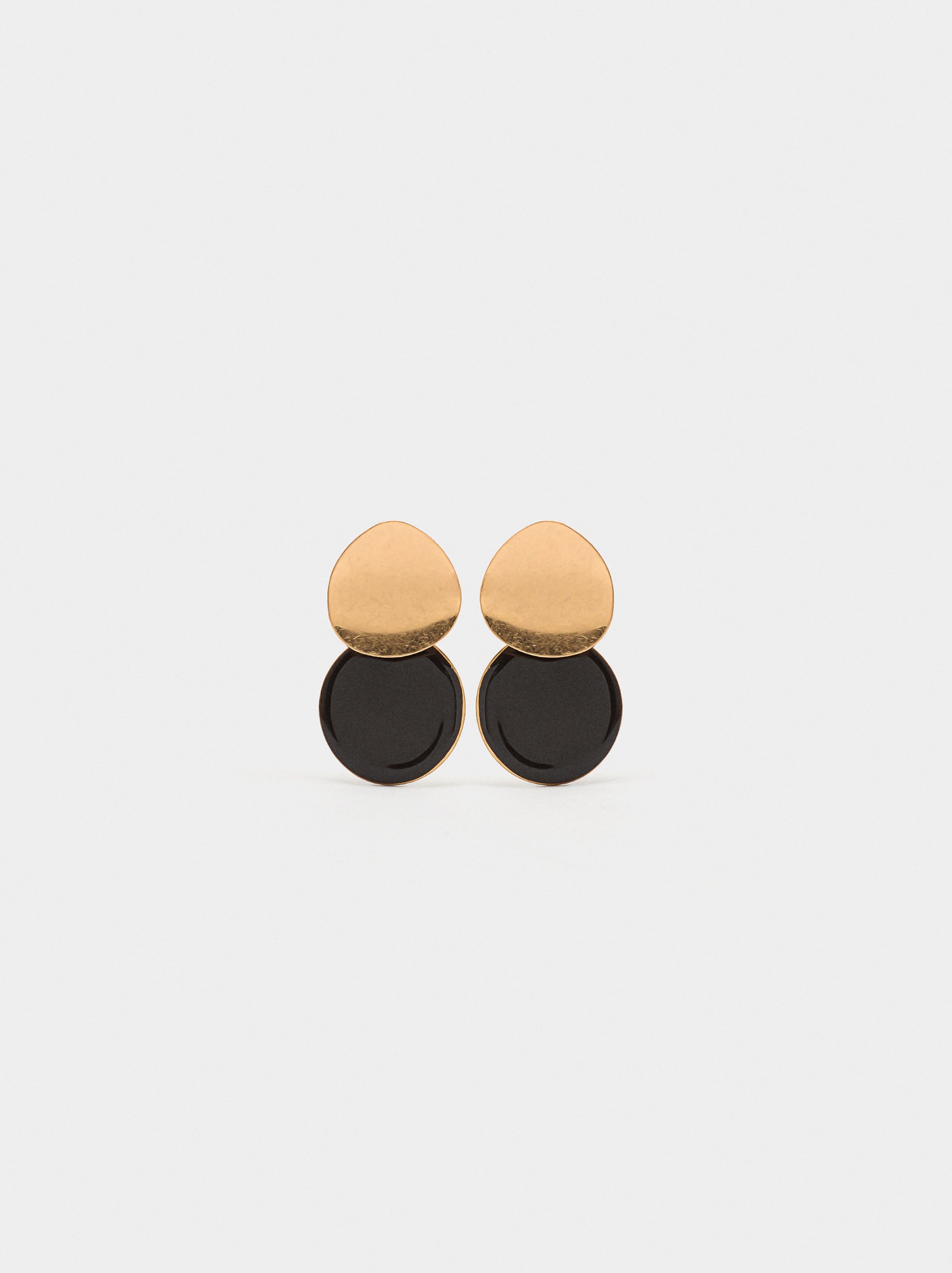 Pendientes Redondos Con Esmalte