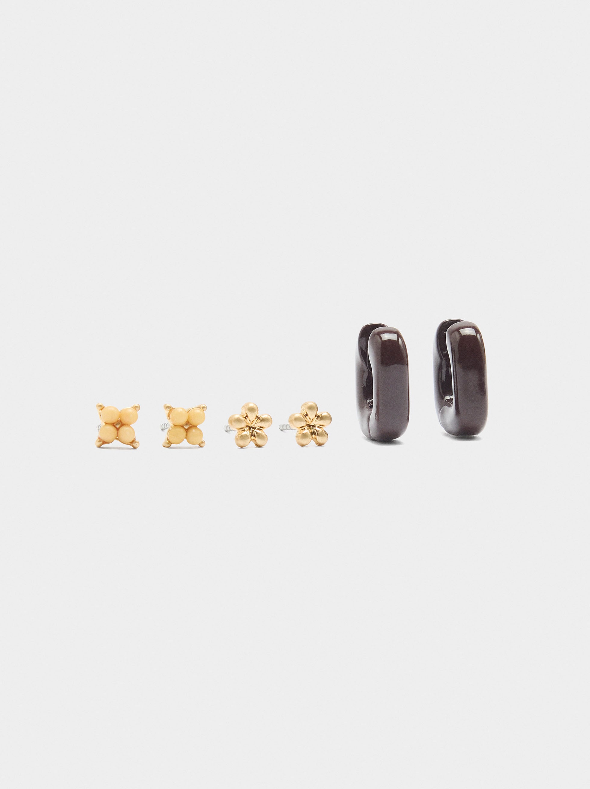 Set De Pendientes Con Esmalte