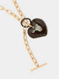 Collar Corto Con Colgante De Corazón