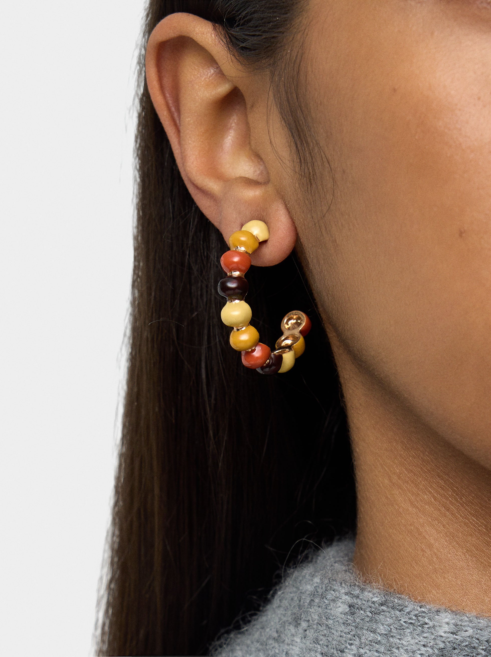 Aros Abiertos Con Esmalte