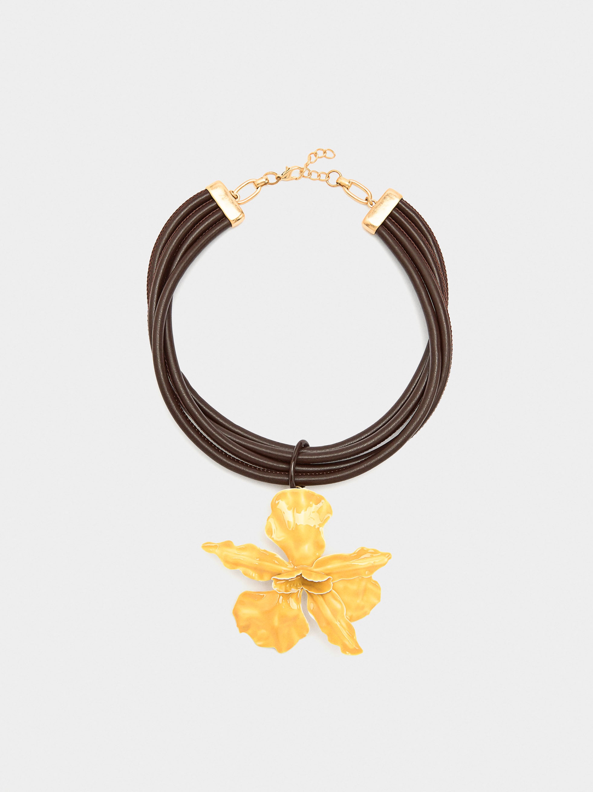 Multicollar Con Colgante De Flor