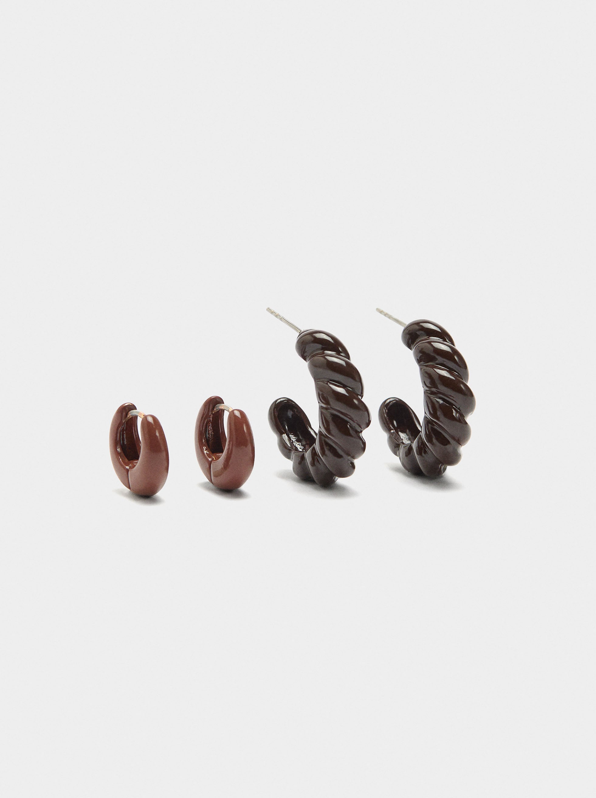 Set De Pendientes Con Esmalte