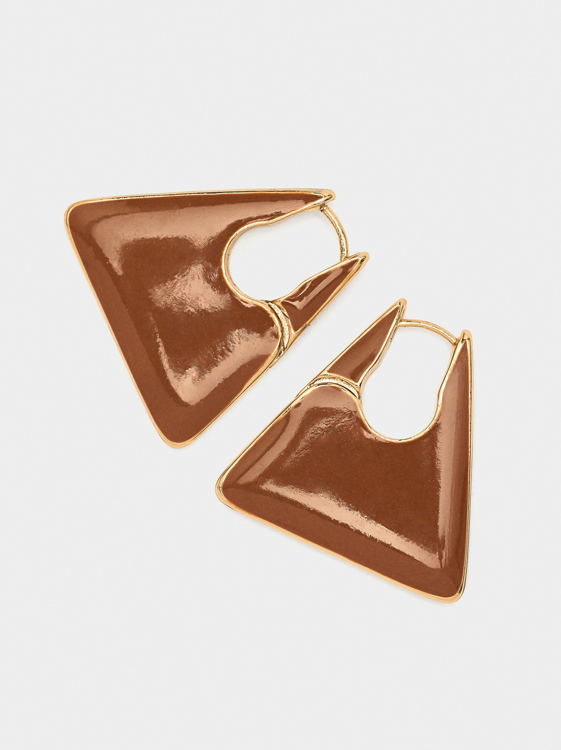 Aros Triangulares Con Esmalte