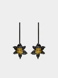 Pendientes De Barra Con Flor