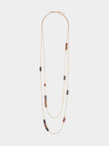 Collar Doble Con Detalles Esmaltados