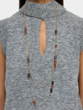 Collar Doble Con Detalles Esmaltados