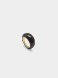 Anillo Redondeado Con Esmalte