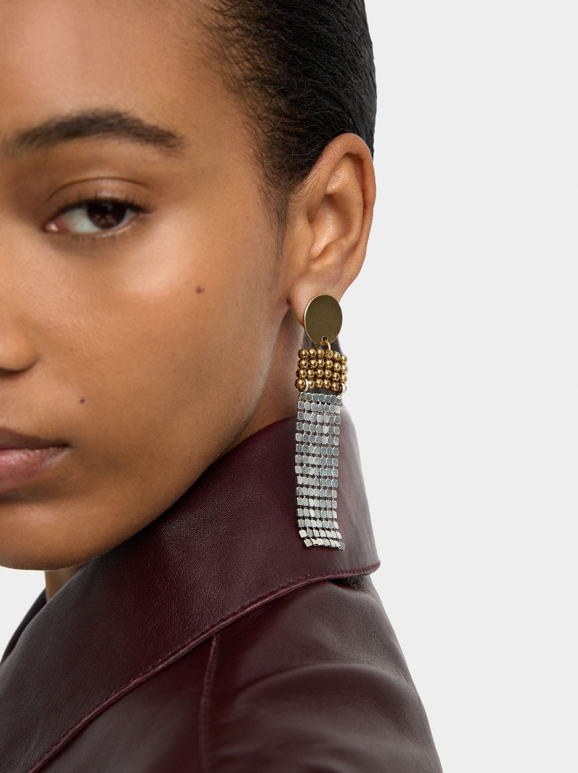 Pendientes Maxi Largos Con Esferas