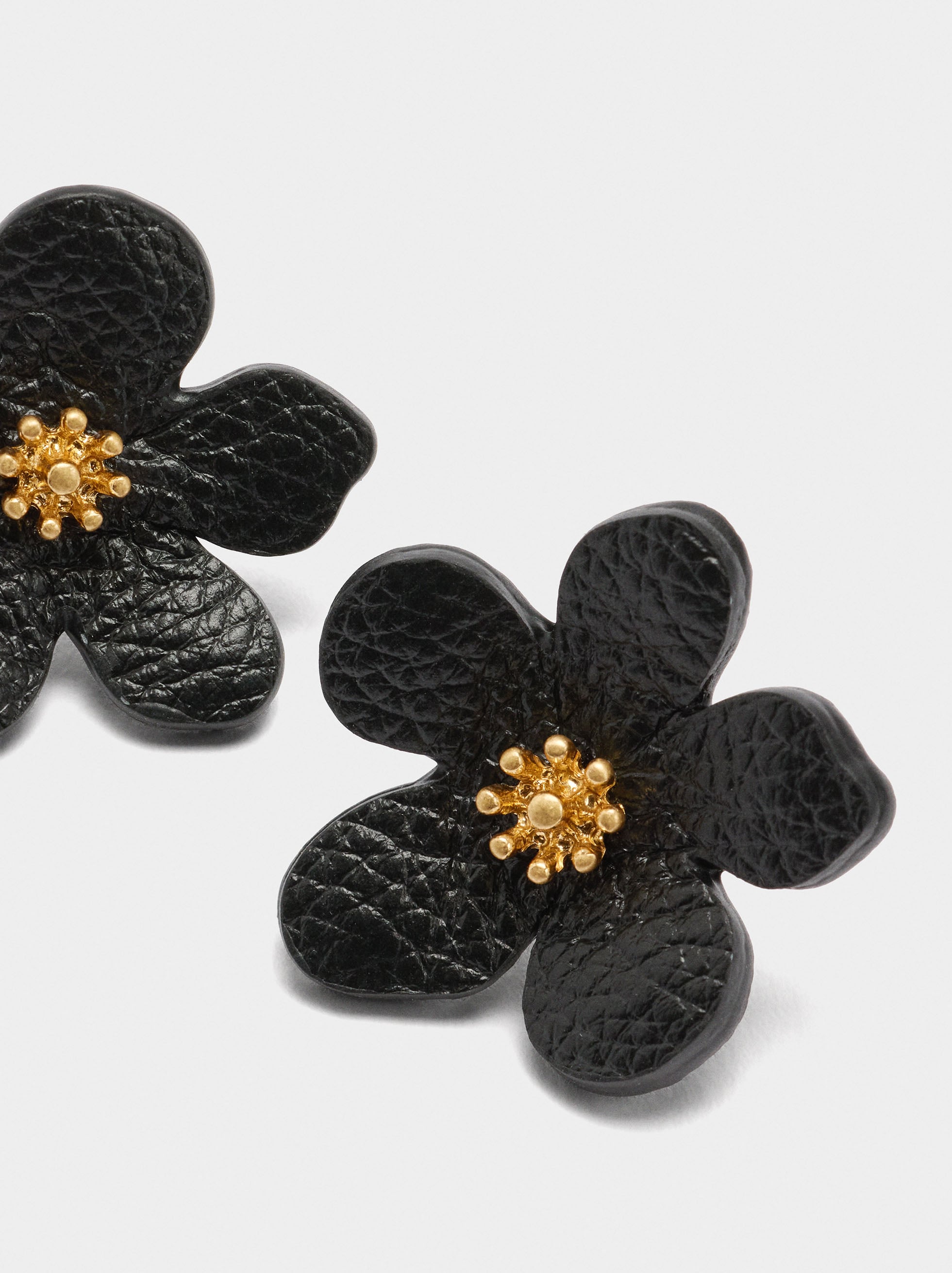 Pendientes Maxi Flor Efecto Piel