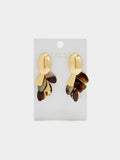 Pendientes Maxi Ovales Con Pétalos