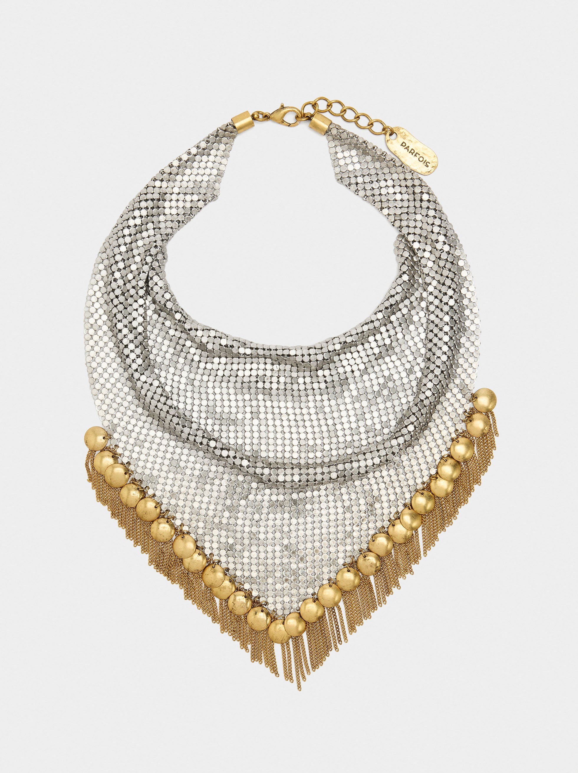 Maxi Collar Babero Con Esferas