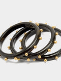 Set De Pulseras Efecto Piedra Con Esferas