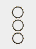 Set De Pulseras Efecto Piedra Con Esferas