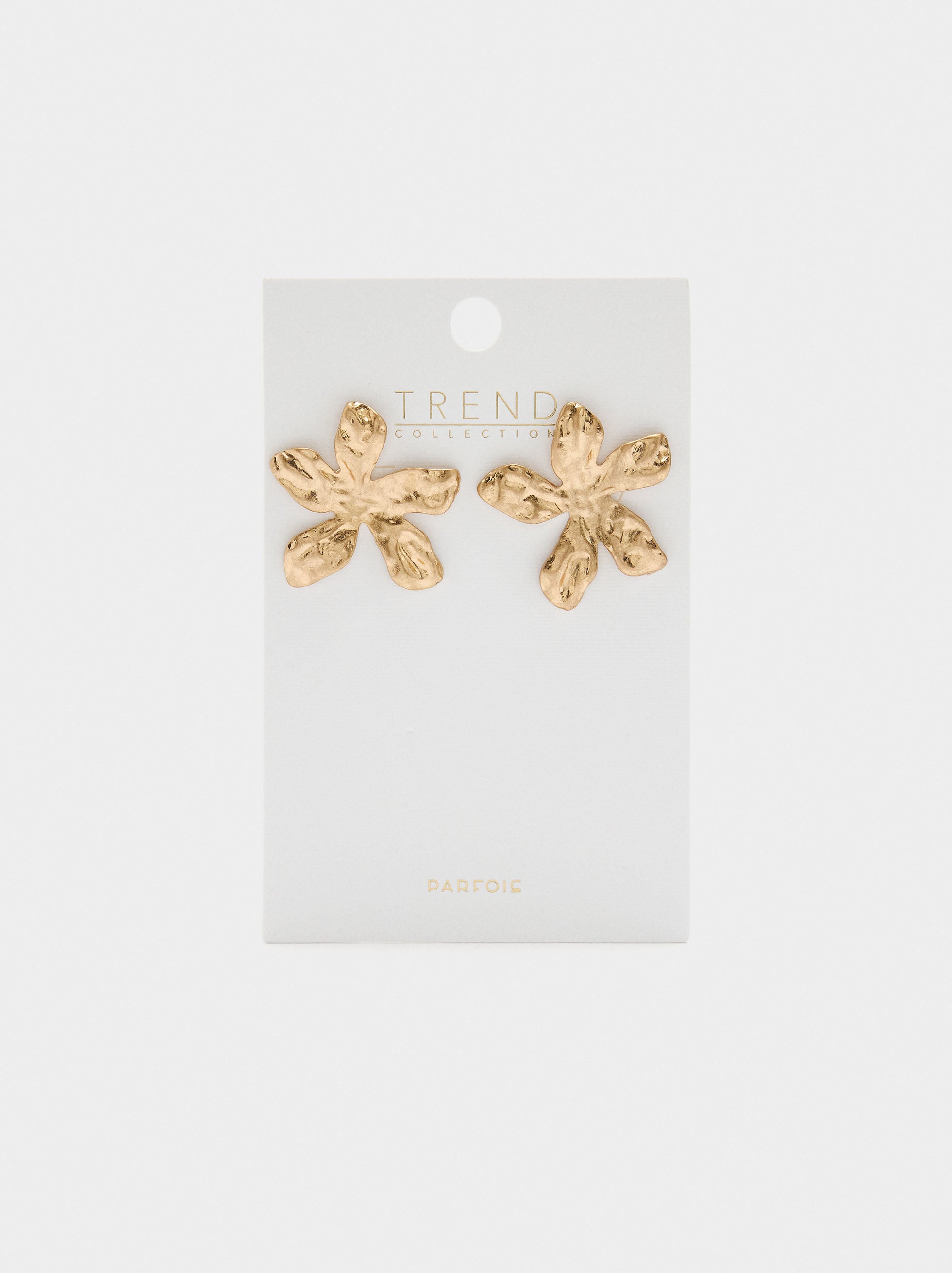 Pendientes Maxi Flor Con Textura