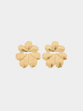 Pendientes Maxi Flor Con Relieve