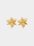 Pendientes Maxi Flor Con Relieve