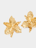 Pendientes Maxi Flor Con Relieve