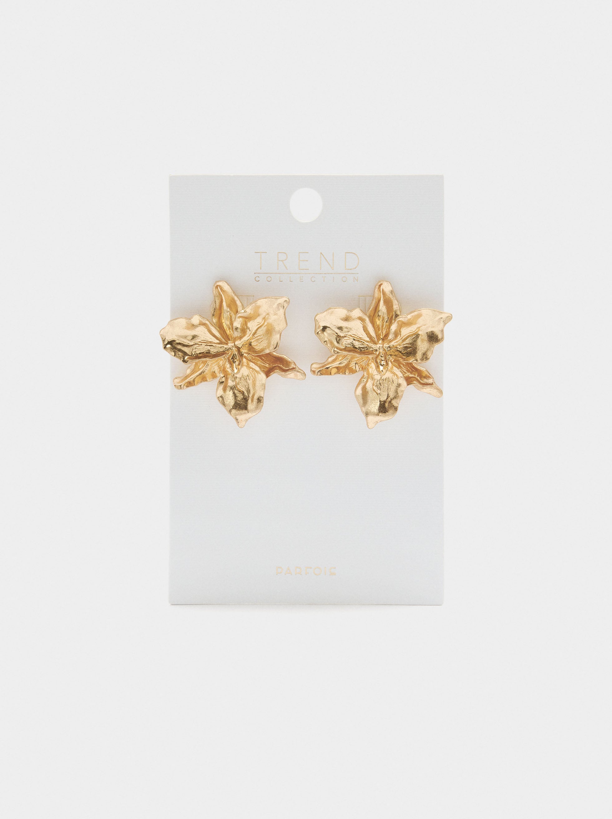 Pendientes Maxi Flor Con Relieve
