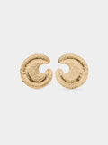 Pendientes Maxi Redondos Con Relieve