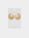 Pendientes Maxi Redondos Con Relieve