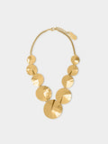 Collar Corto Redondo Con Relieve