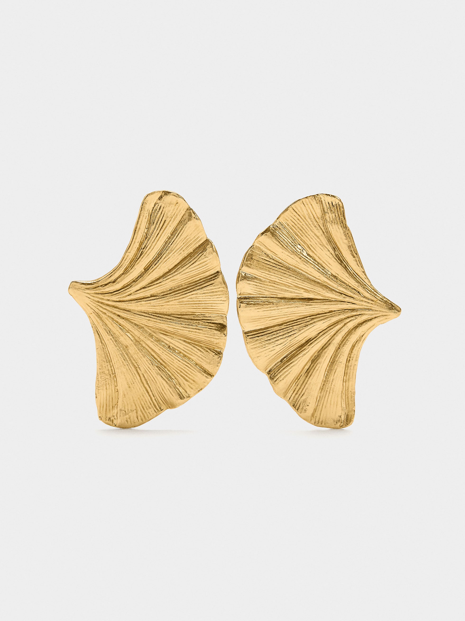 Pendientes Maxi Abanicos Rayados