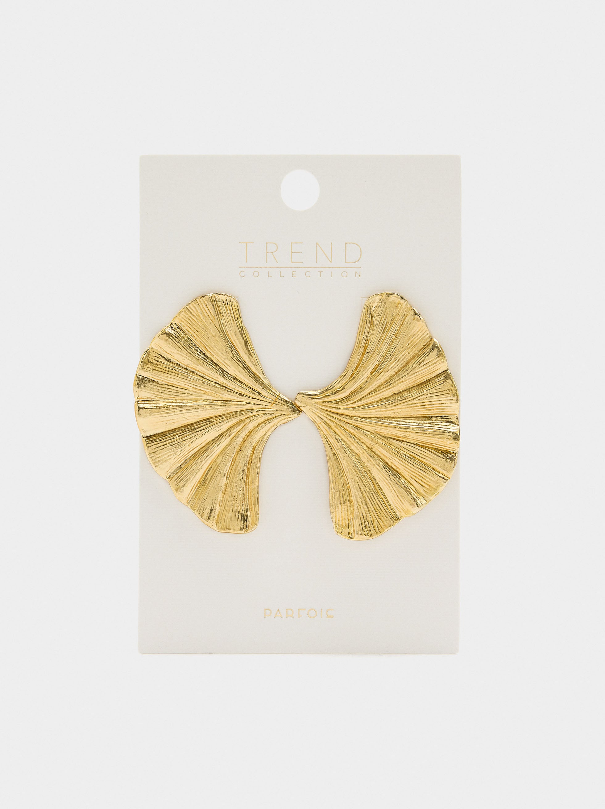 Pendientes Maxi Abanicos Rayados