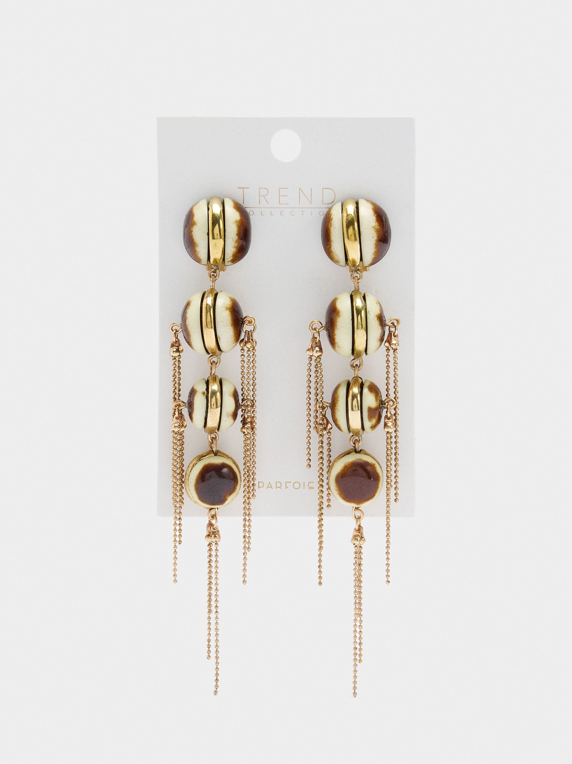 Pendientes Maxi Largos Con Esferas