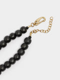 Collar Corto Con Cuentas De Madera