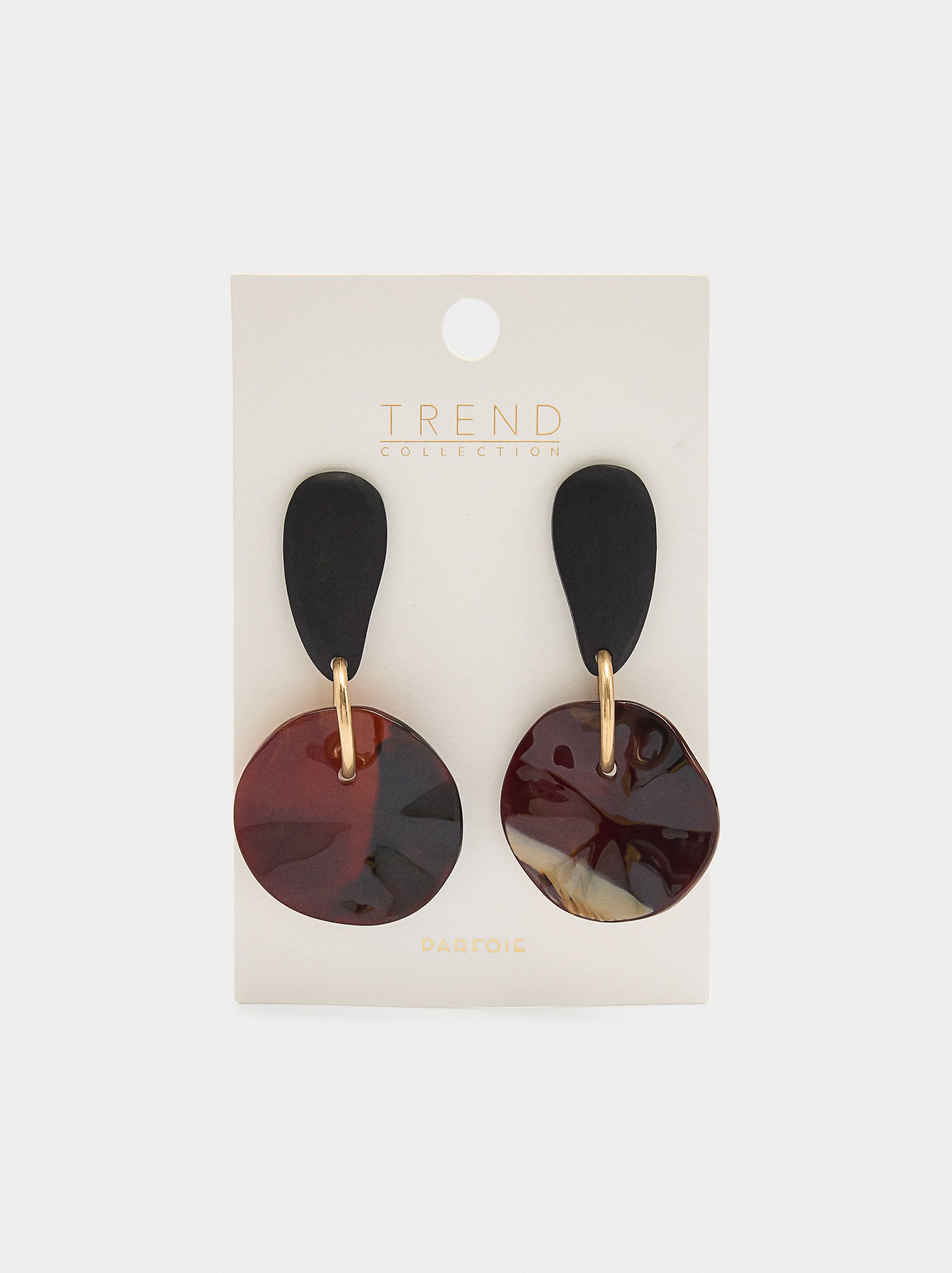 Pendientes Maxi Con Madera
