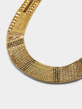 Collar Corto Y Ancho Con Abalorios