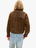 Chaqueta De Piel Efecto Desgastado