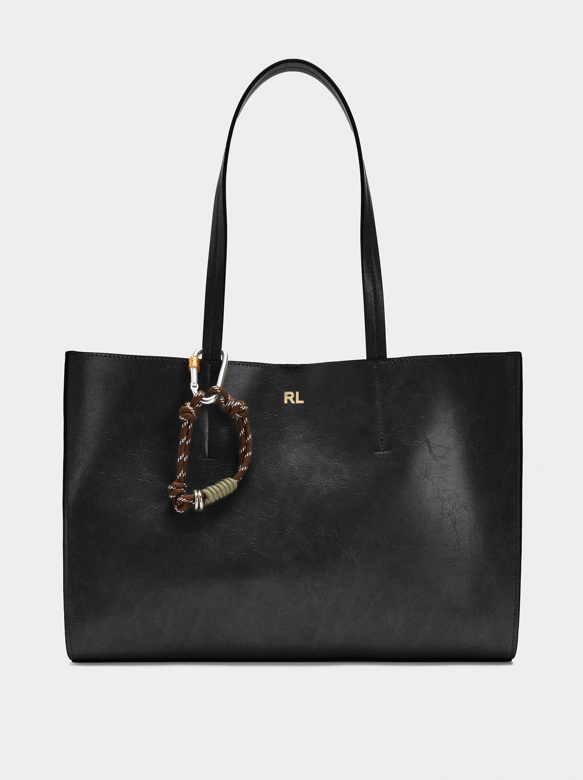 Bolso Shopper Con Colgante