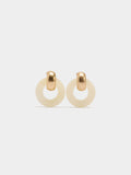 Pendientes De Aro Con Resina