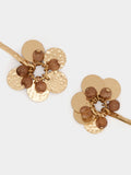 Pendientes Barra Con Mini Medallas Y Cuentas