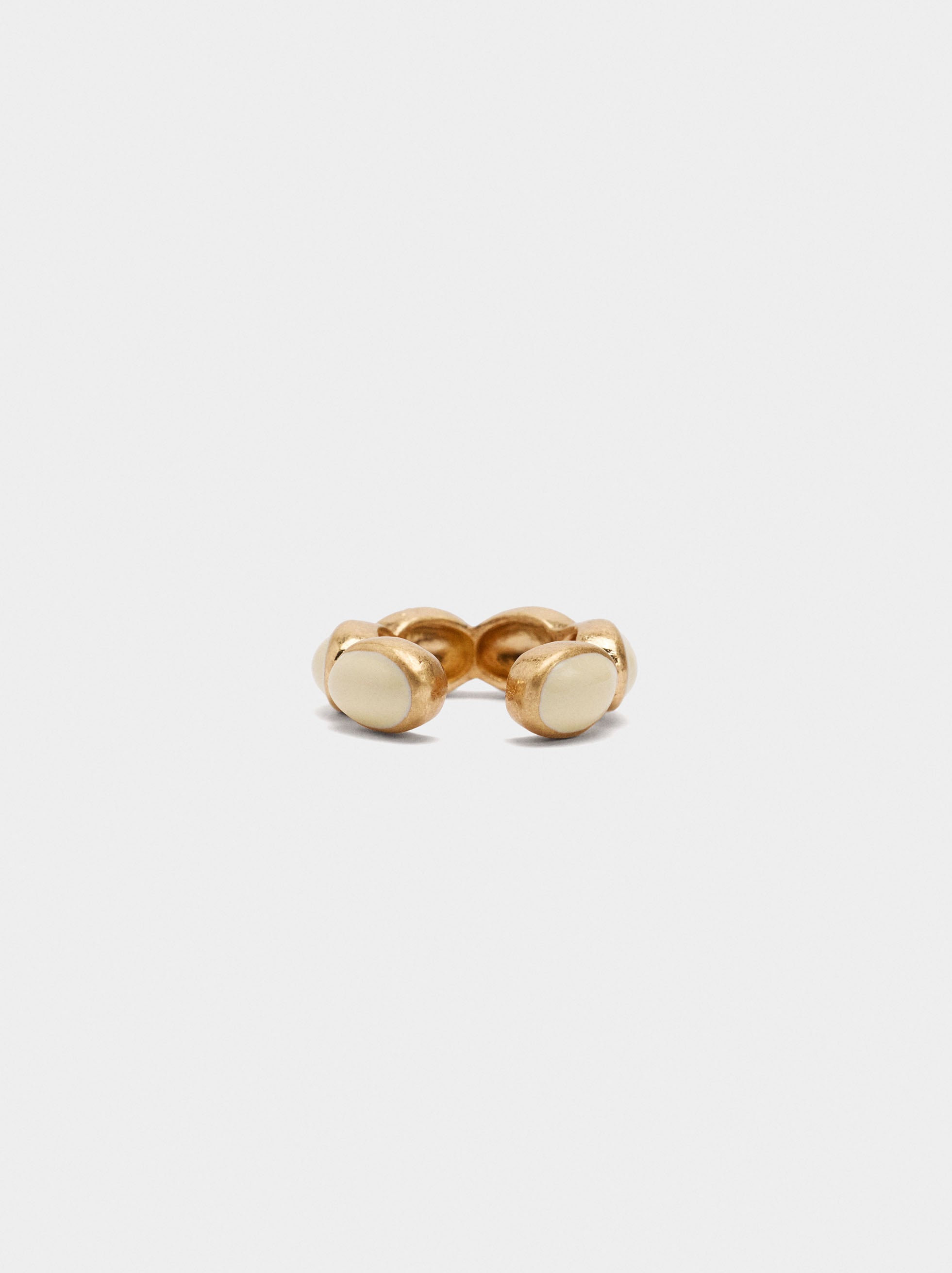 Anillo Ovalado De Resina