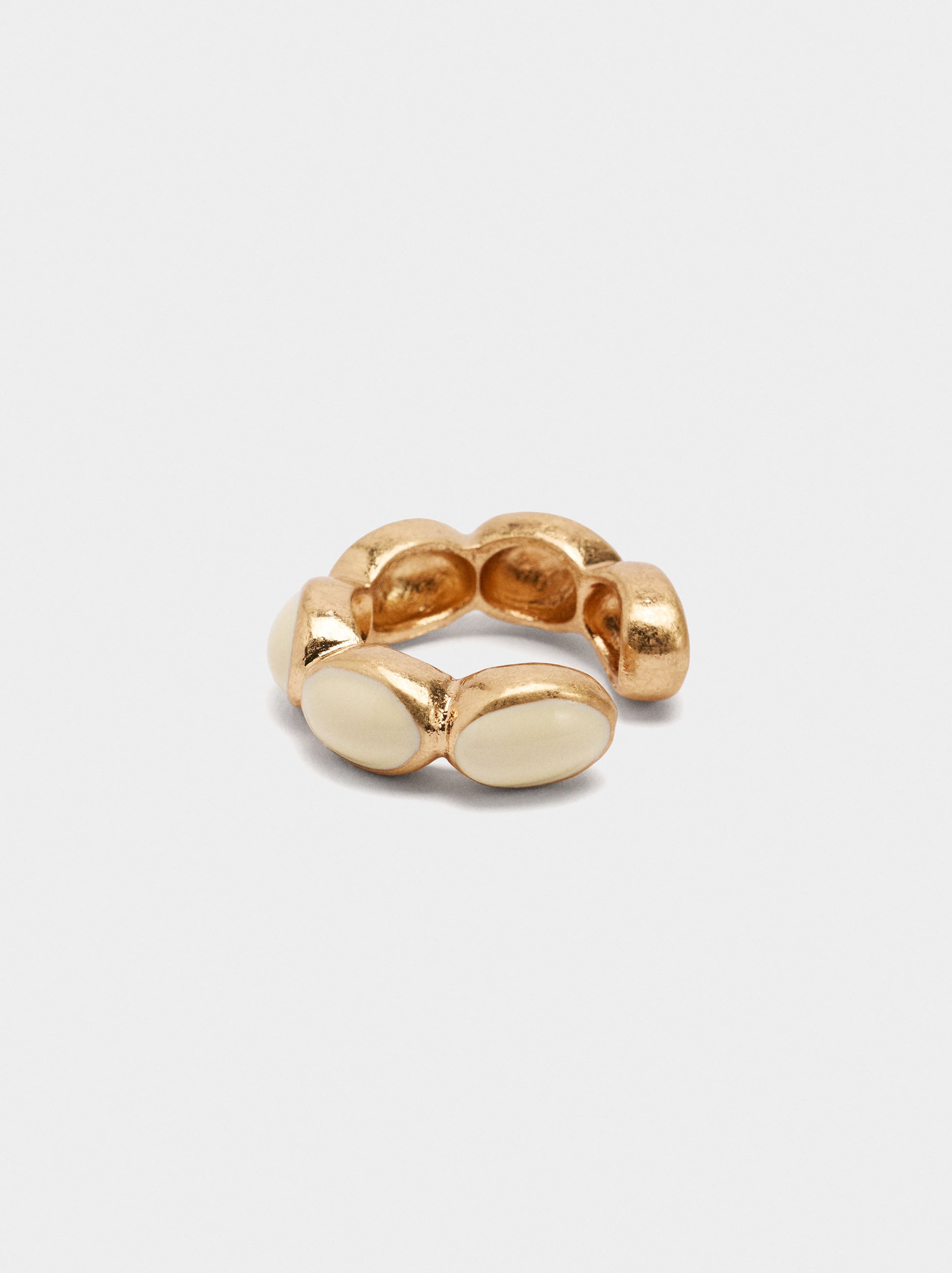 Anillo Ovalado De Resina