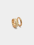 Anillo Doble Con Esmalte