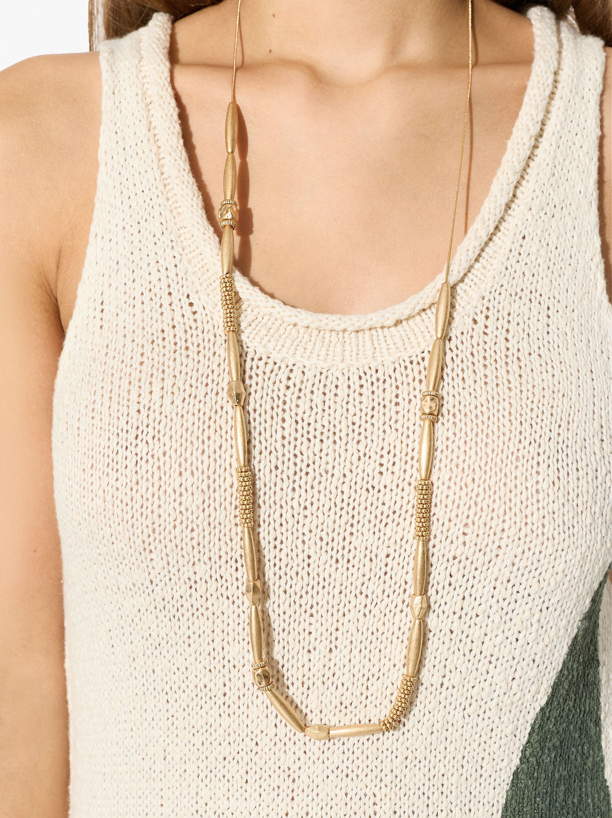 Collar Segmentado Con Cadena De Serpiente