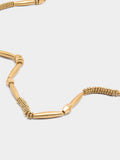 Collar Segmentado Con Cadena De Serpiente