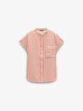 Camisa Cuello Mao A Rayas