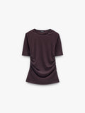 Blusa Lisa Con Fruncidos